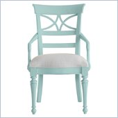 Stanley Furniture Coastal Living Cottage Sea Watch Arm Chair in Sea Mist