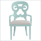 Stanley Furniture Coastal Living Cottage Wayfarer Arm Chair in Sea Mist