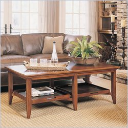 Stanley Furniture American View Birch Rectangular Cocktail Table with Trays