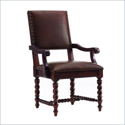Stanley Furniture Montecito Maple Barley Twist Leg Arm Chair