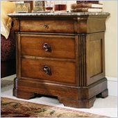 Stanley Furniture Provincia Marble Top Maple Bachelor's Chest in Golden Distressed Finish