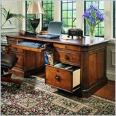 Stanley Furniture Provincia Maple Executive Desk in Golden Distressed Finish