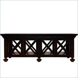 Stanley Furniture Toluca Lake Maple Rectangular Cocktail Table in Dark Espresso