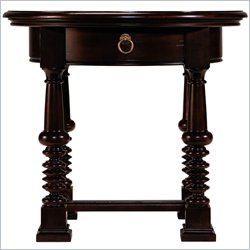 Stanley Furniture Toluca Lake Maple Round End Table in Dark Espresso