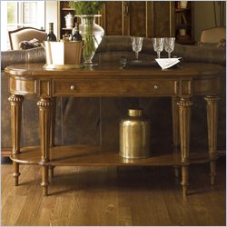 Stanley Furniture Tre Venti Oak Console Table in Caramel