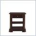 Stanley Furniture Lincoln Park Cherry Square Bookcase Table in Dark Java