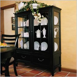 Stanley Furniture Portofino Basque Black Display Cabinet