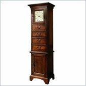 Stanley Furniture Wainwright Birch Chimney Cupboard Clock Cabinet in Aged Patina