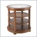 Stanley Furniture Louis Louis Looking Glass Cherry Round End Table in Grande Marnier Finish