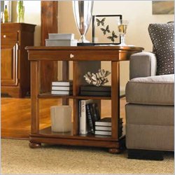 Stanley Furniture Louis Louis Cherry Bookcase End Table in Grande Marnier Finish