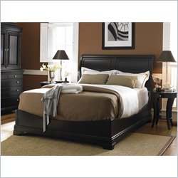 Stanley Furniture Louis Louis Westons Black Low Profile Wood Sleigh Bed 2 Piece Bedroom Set