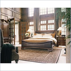 Stanley Furniture Estate Carriage House Leather Bed 2 Piece Bedroom Set