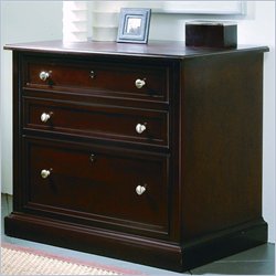 Stanley Furniture American Modern Maple 2 Drawer Lateral Wood File Storage Cabinet in Merlot