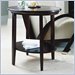 Stanley Furniture American Modern Birch Round End Table in Merlot Finish