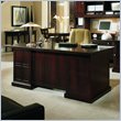 Stanley Furniture American Modern Maple Executive Home Office Computer Desk in Merlot