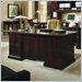 Stanley Furniture American Modern Executive Wood Home Office Computer Desk in Merlot