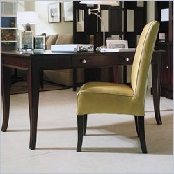 Stanley Furniture American Modern Decorative Home Office Wood Executive Writing Desk in Merlot