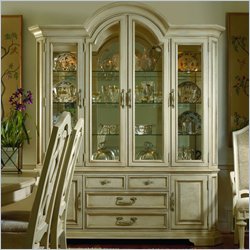 Stanley Furniture Serafina Grande Palazzo Ash China Cabinet in Frosty Almond