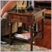 Stanley Furniture Villa Antica End Table with Drawer in Distressed Finish