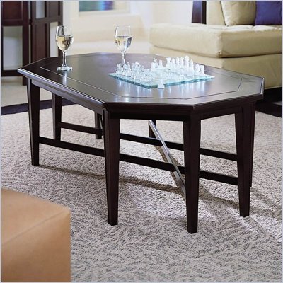 Stanley Furniture American Modern Birch Octagonal Cocktail Table in Merlot