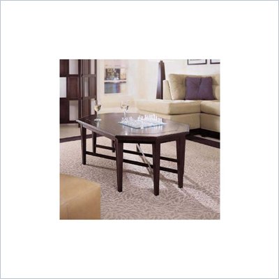 Stanley Furniture American Modern Distressed Merlot Octagonal Coffee and End Table Set