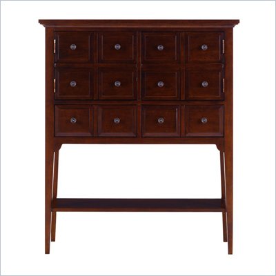 Stanley Furniture American Perspective All American Cherry 2 Drawer Apothecary Console Chest