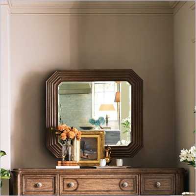 Stanley Furniture Archipelago Tradewinds Landscape Mirror in Fathom
