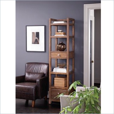 Stanley Furniture Archipelago Ripple Cay Bookcase in Fathom