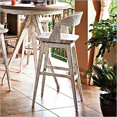 Stanley Furniture Archipelago Tambu Bar Stool in Blanquilla