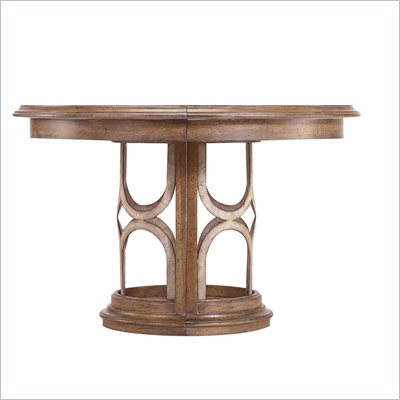 Stanley Furniture Archipelago Monserrat Round Pedestal Table in Shoal