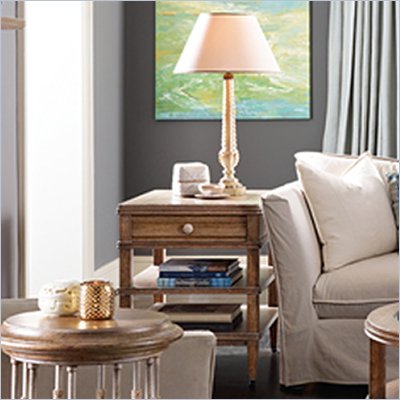 Stanley Furniture Archipelago Calypso Drawer End Table in Shoal