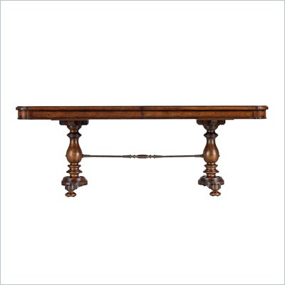 Stanley Furniture Arrondissement Famille Pedestal Table in Heirloom Cherry