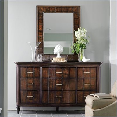 Stanley Furniture Avalon Heights Swingtime Dresser and Mirror Set in Chelsea
