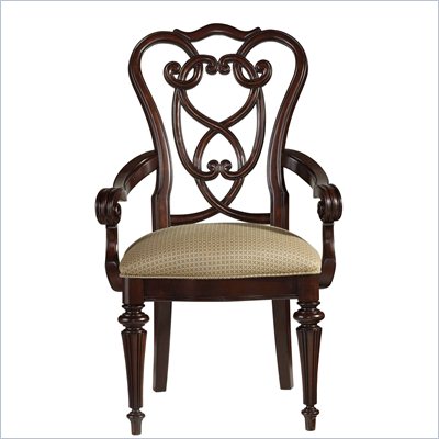 Stanley Furniture City Club Racket Club Scroll Arm Chair in Blair