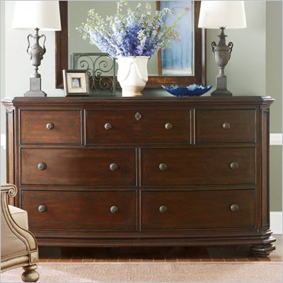 Stanley Furniture Continental Triple Dresser in Barrel