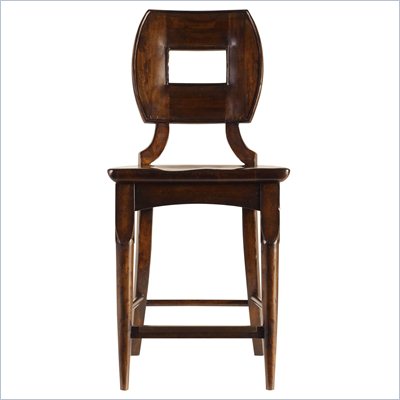 Stanley Furniture Artisan Wood Counter Stool in Barrel