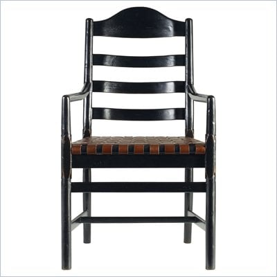 Stanley Furniture Artisan Ladderback Arm Chair in Ebony