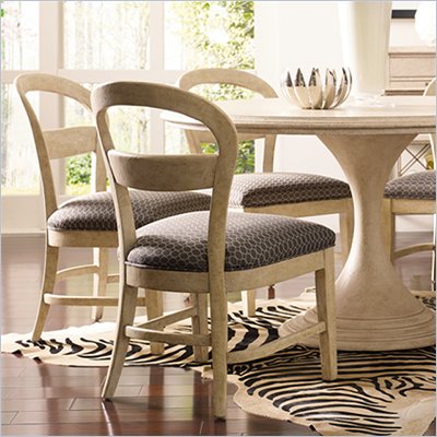 Stanley Furniture Modern Side Chair in Alabaster