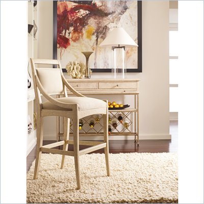 Stanley Furniture Modern Bar Stool in Alabaster