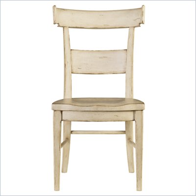 Stanley Furniture Old World Wood Side Chair in Belgian White