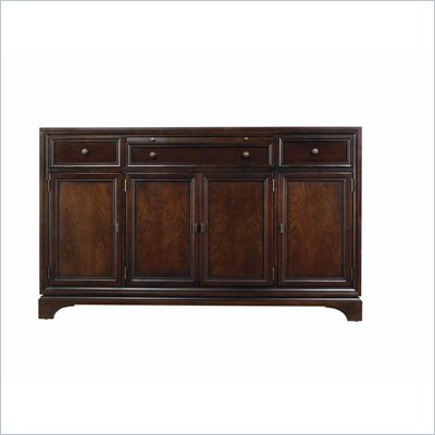 Stanley Furniture Continuum Wood Buffet in Amaretto Cherry