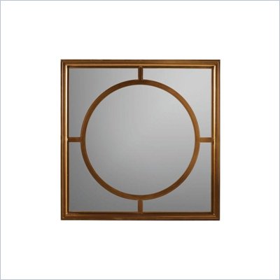 Stanley Furniture Continuum Metal Framed Square Mirror in Amaretto Cherry