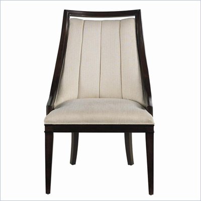 Stanley Furniture Continuum Fabric Side Chair in Amaretto Cherry Finish