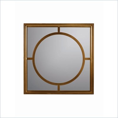 Stanley Furniture Continuum Square Metal Framed Mirror in Amaretto Cherry