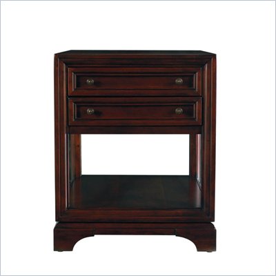Stanley Furniture Continuum End Wood Table in Amaretto Cherry