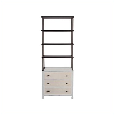 Stanley Furniture Continuum Metal Framed Etagere Hutch in Amaretto Cherry Only