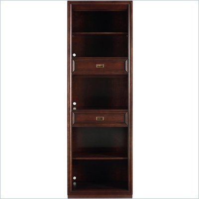 Stanley Furniture Continuum Wood Bookcase in Amaretto Cherry