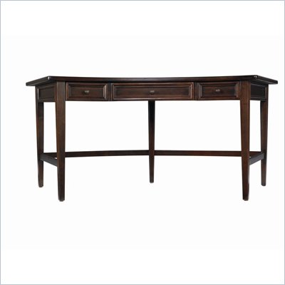 Wood  Leather Furniture on Stanley Furniture Continuum Leather   Wood Curved Writing Desk In