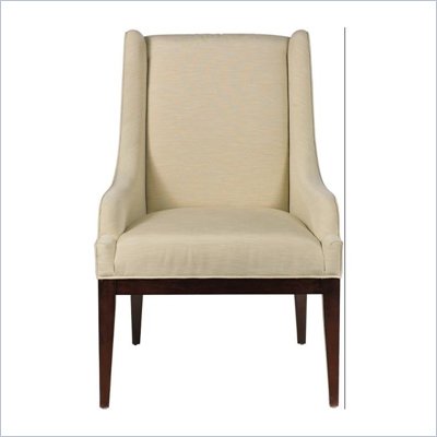 Stanley Furniture Continuum Upholstered Wood Frame Chair in Amaretto Cherry