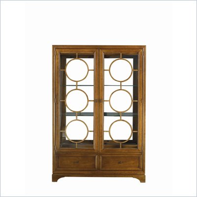 Stanley Furniture Continuum Wood & Glass Display China in Candlelight Cherry